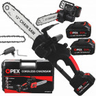 Akukettsaag, komplektis 2 akut ja kohver, OPEX TOOLS 12″, 21V, 3.0Ah