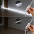 USB-toitega LED-valgusriba, külm valge valgus, lüliti ja isekleepuv tagakülg – 3 m