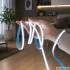 USB-toitega LED-valgusriba, külm valge valgus, lüliti ja isekleepuv tagakülg – 3 m