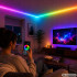 RGB LED-riba kaugjuhtimispuldi, rakenduse, Music Synci ja toiteadapteriga – 10 m, 12 V, 5050rgb