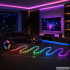 RGB LED-riba kaugjuhtimispuldi, rakenduse, Music Synci ja toiteadapteriga – 10 m, 12 V, 5050rgb