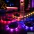 RGB LED-riba kaugjuhtimispuldi, rakenduse, Music Synci ja toiteadapteriga – 10 m, 12 V, 5050rgb