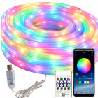 Painduv RGBIC LED-neoonriba Bluetoothi, rakenduse ja puldiga, USB, 10 m, 360°