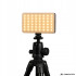 Kaasaskantav LED RGB-W fotovalgusti – 138 LED, 2700–6500 K, 12 × 7 × 2 cm