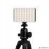 Kaasaskantav LED RGB-W fotovalgusti – 138 LED, 2700–6500 K, 12 × 7 × 2 cm