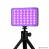 Kaasaskantav LED RGB-W fotovalgusti – 138 LED, 2700–6500 K, 12 × 7 × 2 cm