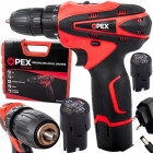 Harjadeta akutrell-kruvikeeraja tarvikute ja kohvriga, 2 akut, 12 V – OPEX TOOLS OPX28032