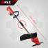 Akutrimmer OPEX TOOLS kolme lõikeotsikuga, 2 × 21 V 3 Ah akut, 1200 W, OPX28025, 105–140 cm