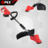 Akutrimmer OPEX TOOLS kolme lõikeotsikuga, 2 × 21 V 3 Ah akut, 1200 W, OPX28025, 105–140 cm