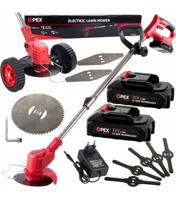 Akuga murutrimmer OPEX TOOLS, 2 akut, 21 V, 200 W, OPX28025