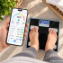 Nutikas analüütiline Bluetooth-vannitoakaal rakendusega, 180 kg, 28 × 28 cm