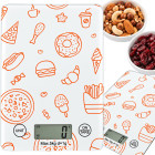Elektrooniline puutetundlik klaaspinnaga köögikaal, tare-funktsioon, LCD-ekraan, 5 kg, 1 g