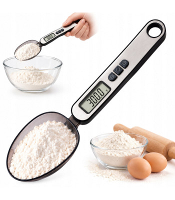 Elektrooniline köögikaal-lusikas LCD-ekraaniga, täpsus 0,1 g, 300 g