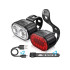 LED-jalgrattatulede komplekt, USB-laetav esi- ja tagatuli