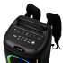 Kaasaskantav juhtmevaba Bluetooth-kõlar karaoke, FM-raadio ja LED-valgustusega