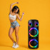 Suur kaasaskantav juhtmevaba Bluetooth-karaokekõlar FM-raadio, USB ja AUX-iga, BT-8813, 78 × 27 × 26 cm
