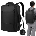 Meeste äriseljakott sülearvutile, USB-pordiga, must, 33 × 47 × 13 cm