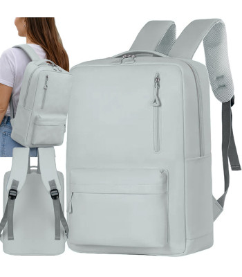 Hall spordiseljakott USB-pordi ja sülearvutitaskuga, 18–20 l, 45 × 30 × 16 cm
