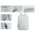 Hall spordiseljakott USB-pordi ja sülearvutitaskuga, 18–20 l, 45 × 30 × 16 cm
