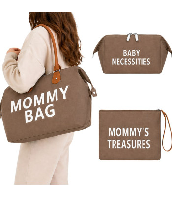 Emakott Mommy Bag koos kosmeetikakoti ja organiseerijaga, 3-in-1 komplekt, suur