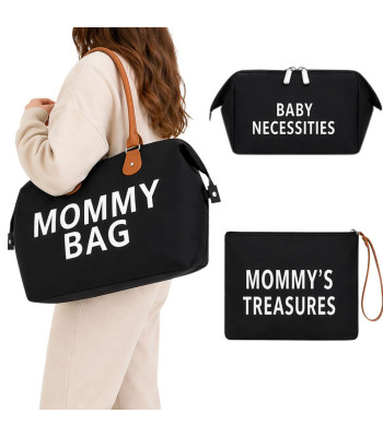 Mähkmekott termovaheseintega, komplektis kosmeetikakott ja organiseerija, suur, Mommy Bag 3-in-1