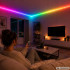 RGB LED-riba rakenduse, muusika sünkroonimise, puldi ja toiteadapteriga, 10 m, 12 V, 2835RGB