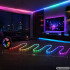 RGB LED-riba rakenduse, muusika sünkroonimise, puldi ja toiteadapteriga, 10 m, 12 V, 2835RGB