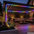 Värviline päikesetoitega LED-riba puldiga, IP65, 5 m