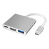 USB-C 3-ühes adapter USB 3.0 ja HDMI-jaotur 4K