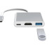 USB-C 3-ühes adapter USB 3.0 ja HDMI-jaotur 4K