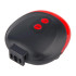Tagumine laseriga jalgrattatuli, 5 LED-i