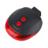 Tagumine laseriga jalgrattatuli, 5 LED-i