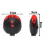 Tagumine laseriga jalgrattatuli, 5 LED-i