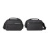 Meeste must vöökott-õlakott, crossbody, reguleeritava rihmaga – 30 × 9 × 21 cm