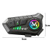 Mootorratta kiivriintercom Bluetoothi, mikrofoni, RGB-valgustuse ja USB-C laadimisega – U10 2X