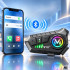 Mootorratta kiivriintercom Bluetoothi, mikrofoni, RGB-valgustuse ja USB-C laadimisega – U10 2X