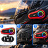 Mootorratta kiivri Bluetooth-sidesüsteem mikrofoni ja RGB-valgustusega, USB-C, Q08 2X