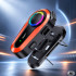 Mootorratta kiivri Bluetooth-sidesüsteem mikrofoni ja RGB-valgustusega, USB-C, Q08 2X