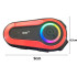 Mootorratta kiivri Bluetooth-sidesüsteem mikrofoni ja RGB-valgustusega, USB-C, Q08 2X