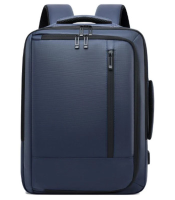Sinine äristiilis reisija sülearvutiseljakott USB-pesaga, 45 × 32 × 14 cm, 19 l