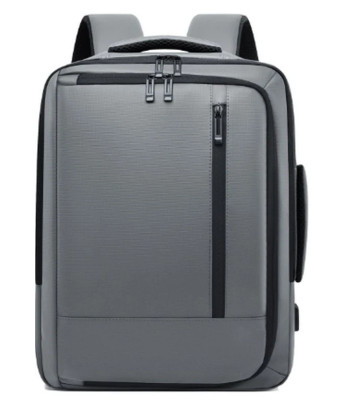 Reisiseljakott sülearvuti ja USB-pesaga, hall, 19 l, 45 × 32 × 14 cm
