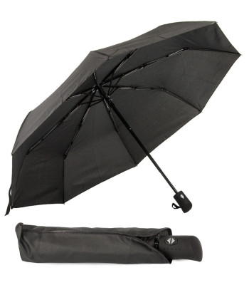 Must automaatne kokkuklapitav unisex-vihmavari