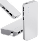 Akupank LED-taskulambiga, 3 USB-porti, microUSB, 2,1 A, 10000 mAh