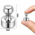 Neodüümmagnetid nööpnõela kujul külmikule ja tahvlile, 16 tk, 16 × 12 mm