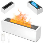 USB LED-õhuniisutaja ja aroomidifuuser leegiefektiga, 150ml, 25cm x 8cm x 7cm