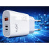 Universaalne kiirlaadija USB-A-, USB-C- ja USB-L-portidega, Quick Charge, 45 W