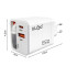 65 W kiirlaadija sisseehitatud USB-C-kaabli ja USB-portidega, PD-75, 10 × 4 × 4,5 cm