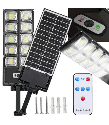 LED-päikeselatern liikumis- ja hämarusanduri ning puldiga – 57 cm