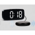 Digitaalne LED-äratuskell vibratsioonipadjaga, must, 12cm x 6cm
