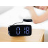 Digitaalne LED-äratuskell vibratsioonipadjaga, must, 12cm x 6cm